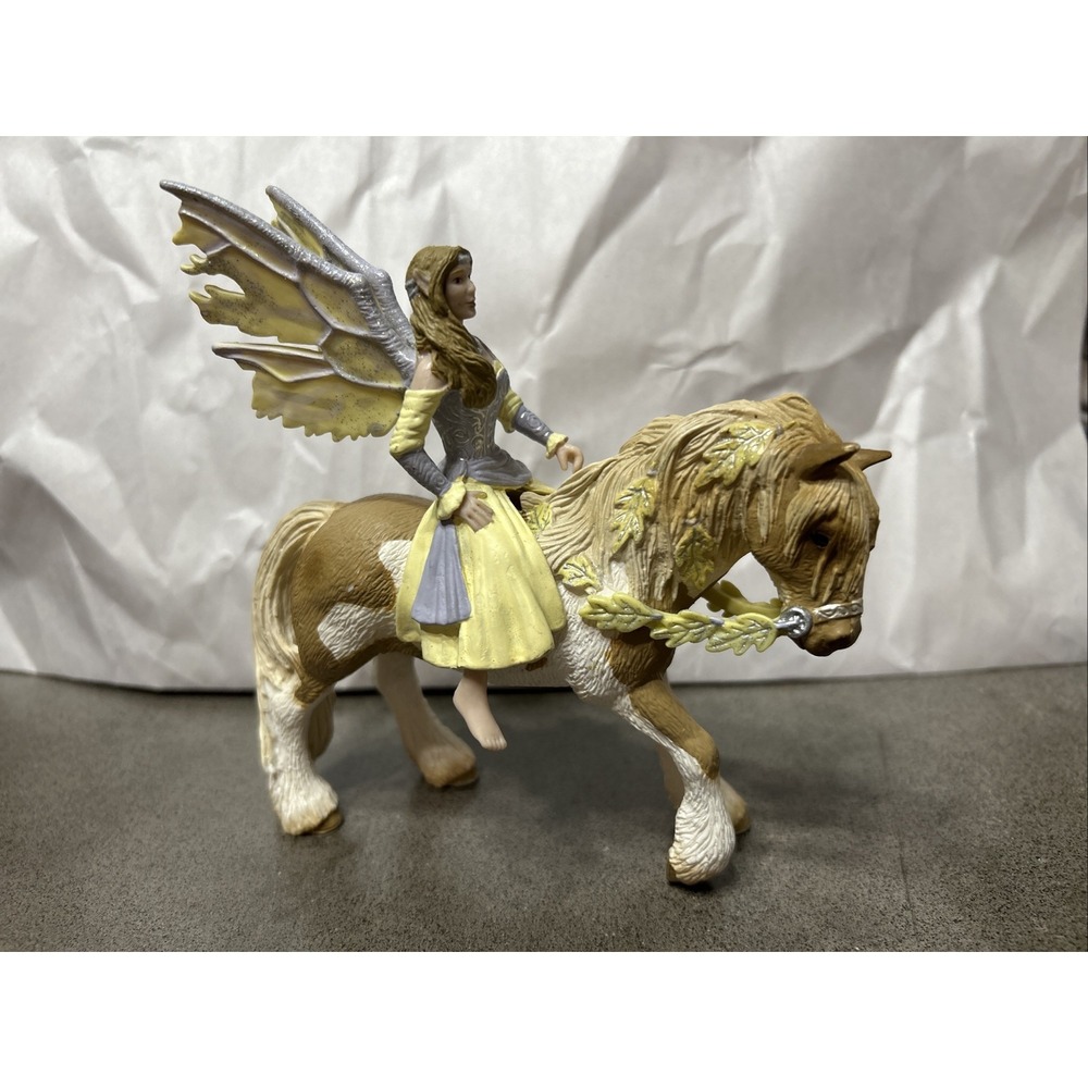 RARE Retired 2006 Schleich Bayala Sun Elf Sera and Horse (70402) Collectible